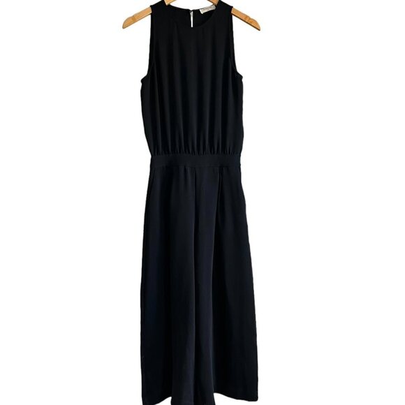 ARITZIA Babaton Black Sleevless Wide Leg Jumpsuit SZ 0 - Picture 1 of 8